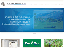 Tablet Screenshot of hightechirrigation.com
